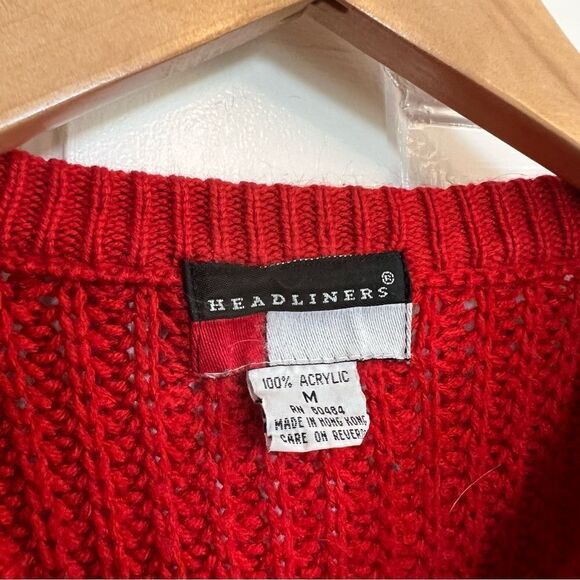 Vintage Headliners Red knit sweater - Picture 4 of 5